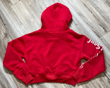 Load image into Gallery viewer, REDFOX &quot;TRUST YOUR SOUL&quot; FLEECE CROP JACKET W/ STACKED PANTS (RED)