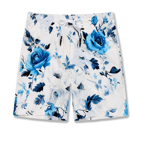 Jordan Craig Ibiza Lounge Shorts (Blue Floral)