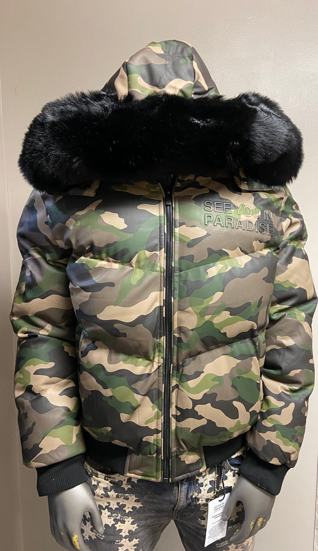JORDAN CRAIG SYIP EMBOSSED PUFFER JACKET (VINTAGE CAMO)