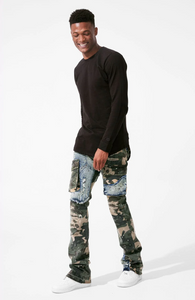 JORDAN CRAIG ROSS STACKED - PLATOON DENIM JEAN (JRF1142C-WOODLAND)