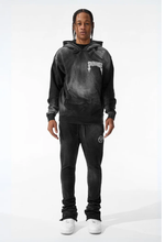 Load image into Gallery viewer, JORDAN CRAIG AFTERLIFE STACKED SWEATPANTS (BLACK SHADOW)