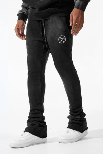 JORDAN CRAIG AFTERLIFE STACKED SWEATPANTS (BLACK SHADOW)