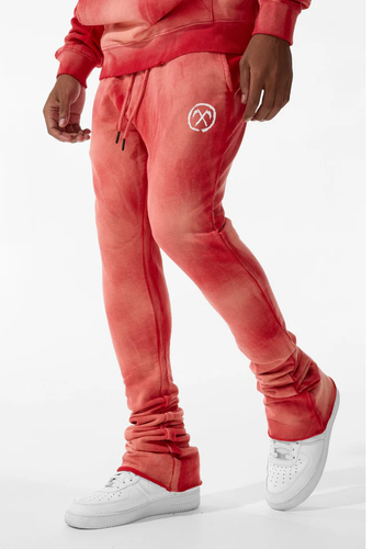 JORDAN CRAIG AFTERLIFE STACKED SWEATPANTS (RED)