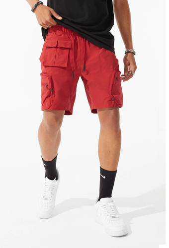 JORDAN CRAIG Retro Altitude Cargo Shorts (Red)
