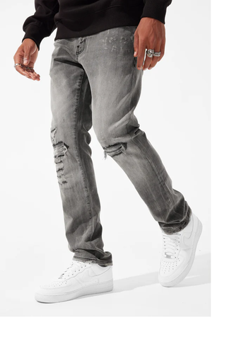 JORDAN CRAIG COLLINS ATTITUDE DENIM JEANS JC1214 (SMOKED GREY)