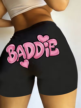 Load image into Gallery viewer, WOMEN'S "BADDIE" STRETCHY SHORTS IN STORES NOW
