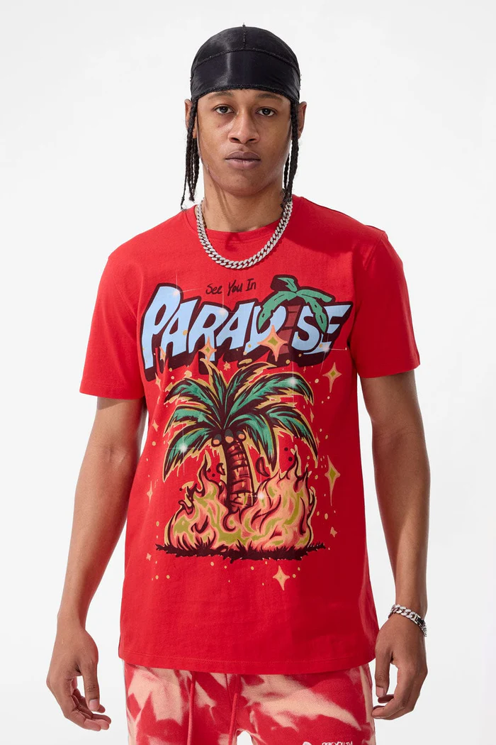 Jordan Craig Bend Without Breaking T-Shirt (Red) (Joggers sold separately!)