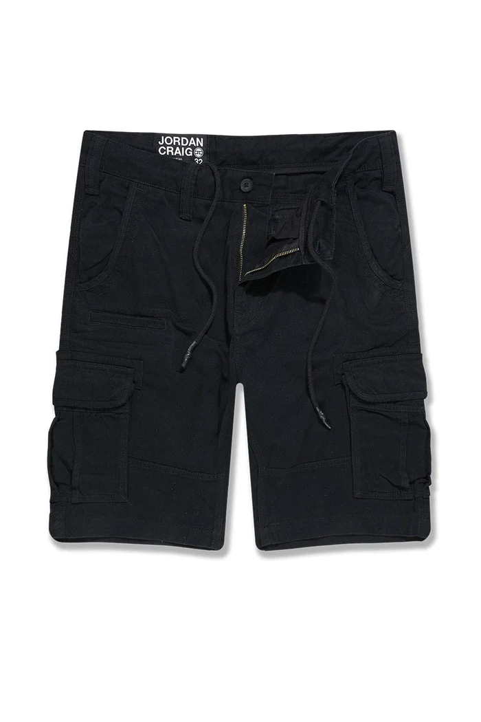 JORDAN CRAIG OG - XAVIER CARGO SHORTS (BLACK)