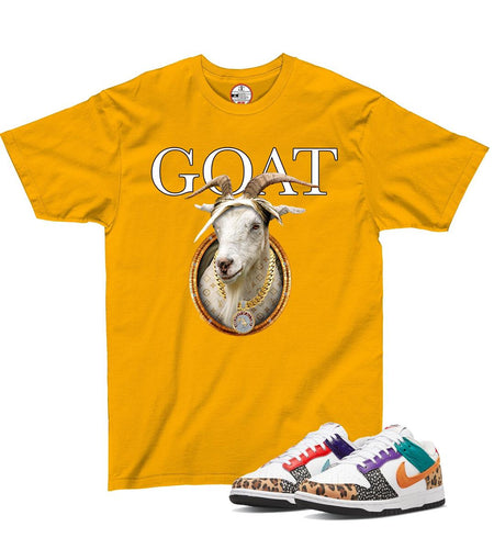 GAME CHANGERS G.O.A.T. T-SHIRT (GOLD)