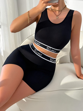 Load image into Gallery viewer, WOMEN'S 2PC PRINT SPORTS BRA &amp; SHORT SET IN STORES NOW