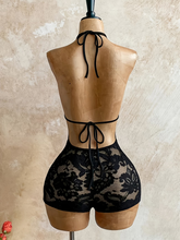 Load image into Gallery viewer, WOMEN'S SHEER LACE V-NECK ROMPER IN STORES NOW