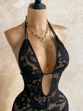 Load image into Gallery viewer, WOMEN'S SHEER LACE V-NECK ROMPER IN STORES NOW