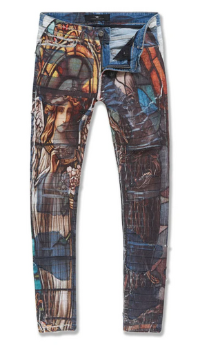 JORDAN CRAIG SEAN ETERNAL SALVATION DENIM JEAN (BURNT OCRE)