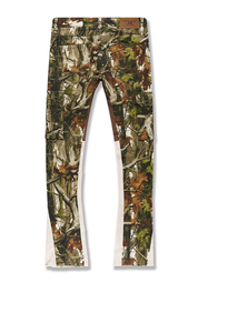 JORDAN CRAIG SEAN STACKED - CAMO CARGO DENIM (OAK)