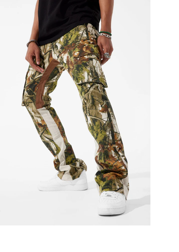 JORDAN CRAIG SEAN STACKED - CAMO CARGO DENIM (OAK)