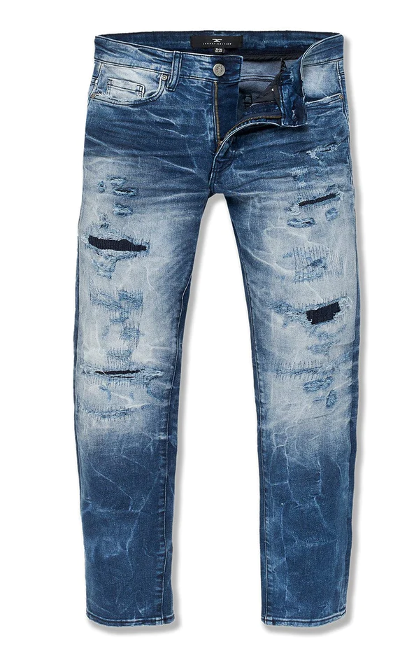 JORDAN CRAIG COLLINS BAYSIDE DENIM RELAXED FIT JEAN JC351R (DEEP BLUE)