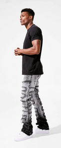 JORDAN CRAIG MARTIN STACKED - PYTHON DENIM JEAN (CONCRETE)