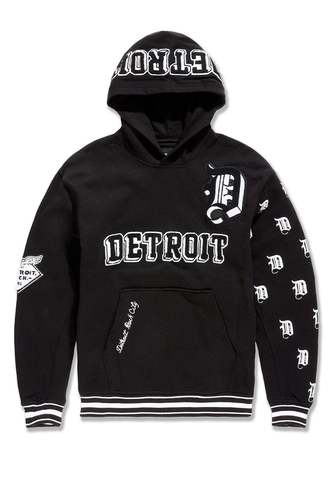 JORDAN CRAIG D-TOWN PULLOVER HOODIE (BLACK)