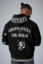 Load image into Gallery viewer, JORDAN CRAIG D-TOWN PULLOVER HOODIE (BLACK)