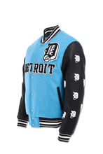 Load image into Gallery viewer, JORDAN CRAIG D-TOWN VARSITY JACKET (LION BLUE)