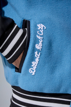 Load image into Gallery viewer, JORDAN CRAIG D-TOWN VARSITY JACKET (LION BLUE)