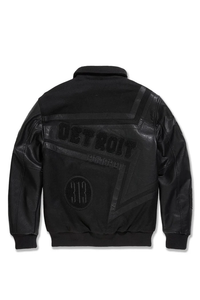 JORDAN CRAIG TRACKSTAR VARSITY JACKET (BLACKOUT)