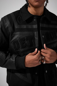JORDAN CRAIG TRACKSTAR VARSITY JACKET (BLACKOUT)