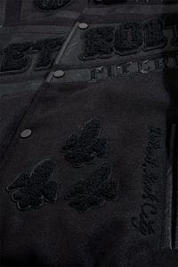 JORDAN CRAIG TRACKSTAR VARSITY JACKET (BLACKOUT)