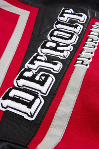 JORDAN CRAIG TRACKSTAR VARSITY JACKET (RED)