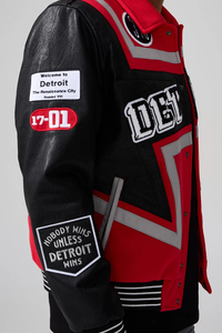 JORDAN CRAIG TRACKSTAR VARSITY JACKET (RED)