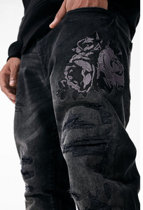JORDAN CRAIG SEAN-ETERNAL DARKNESS DENIM JEANS JS1211 (BLACK SHADOW)