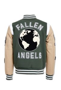 JORDAN CRAIG FALLEN ANGELS VARSITY JACKET (PINE)