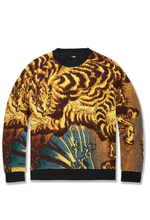 Load image into Gallery viewer, JORDAN CRAIG SILK ROAD CREWNECK SWEATER (GOLD DRAGON)
