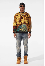 Load image into Gallery viewer, JORDAN CRAIG SILK ROAD CREWNECK SWEATER (GOLD DRAGON)