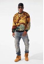 Load image into Gallery viewer, JORDAN CRAIG SILK ROAD CREWNECK SWEATER (GOLD DRAGON)