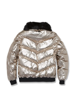 Load image into Gallery viewer, JORDAN CRAIG BIG MEN&#39;S FLATBUSH BOMBER JACKET (GOLD)