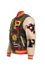 Load image into Gallery viewer, JORDAN CRAIG HELLCAT VARSITY JACKET (VINTAGE CAMO)