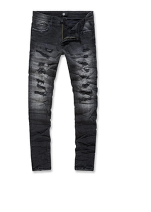 JORDAN CRAIG SEAN - HIGH POINT DENIM JEANS JS1095 (BLACK SHADOW)