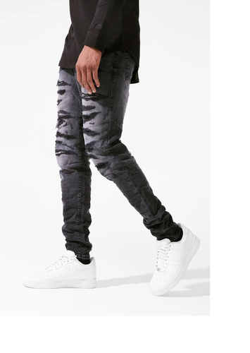JORDAN CRAIG SEAN - HIGH POINT DENIM JEANS JS1095 (BLACK SHADOW)
