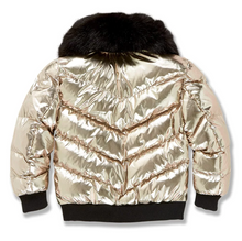 Load image into Gallery viewer, JORDAN CRAIG KIDS FLATBUSH BOMBER JACKET (GOLD)