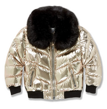 Load image into Gallery viewer, JORDAN CRAIG KIDS FLATBUSH BOMBER JACKET (GOLD)