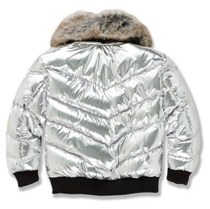 JORDAN CRAIG KIDS FLATBUSH BOMBER JACKET (SILVER)