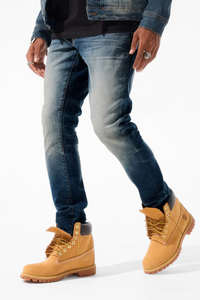 JORDAN CRAIG COLLINS MEADOWLANDS PURE DENIM JEANS AZURE JC1220 (DESERT BLUE)