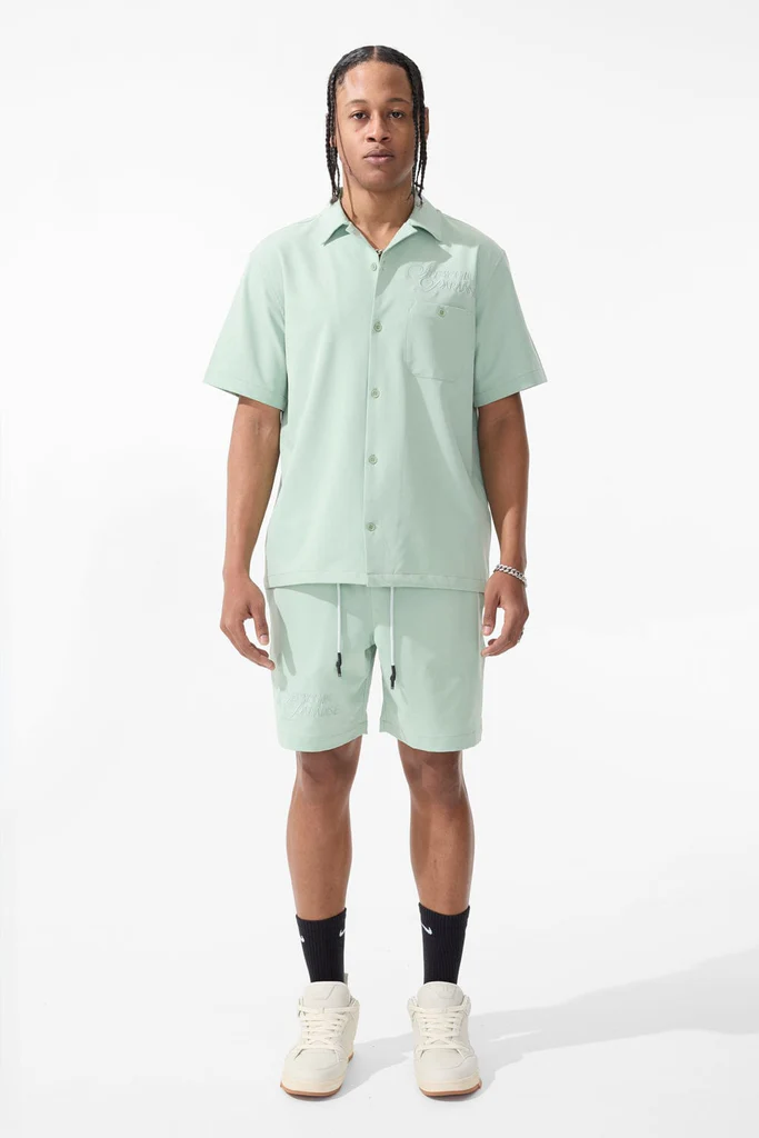 Jordan Craig Oakland Mechanic 2pc. Short Set (Sage)
