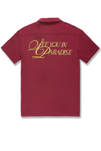 Load image into Gallery viewer, Jordan Craig Oakland Mechanic 2pc. Short Set (Wine)