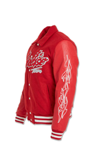 Load image into Gallery viewer, JORDAN CRAIG PARADISE TOUR VARSITY JACKET (BF STEAL) (RED)