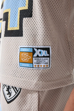 Load image into Gallery viewer, Jordan Craig Pioneer Football Jersey &amp; Pioneer Mesh Shorts (Cream)