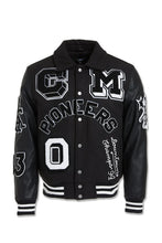 Load image into Gallery viewer, JORDAN CRAIG PIONEERS VARSITY JACKET (BLACK)
