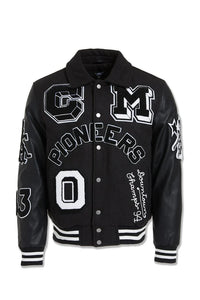 JORDAN CRAIG PIONEERS VARSITY JACKET (BLACK)