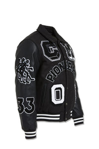 JORDAN CRAIG PIONEERS VARSITY JACKET (BLACK)